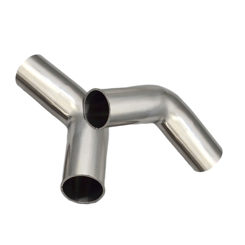 Madkvalitet høj præcision rustfrit stål 45 ° lang radiusrør bøjer