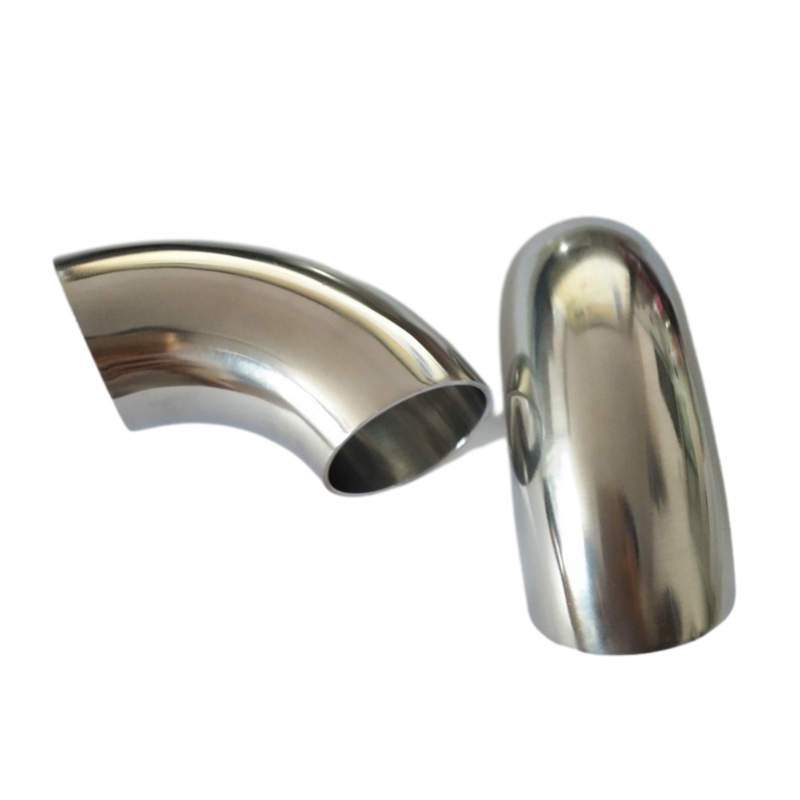 Rustfrit stål røv svejset børstet 90 ° kort radius (SR) rørbøjninger