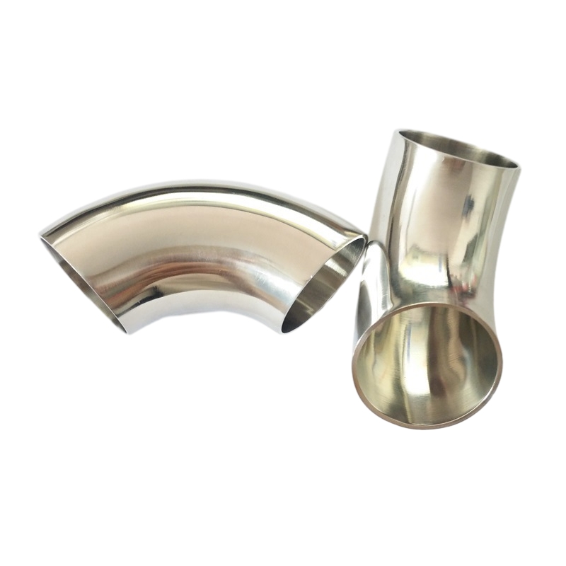 Rustfrit stål røv svejset børstet 90 ° kort radius (SR) rørbøjninger