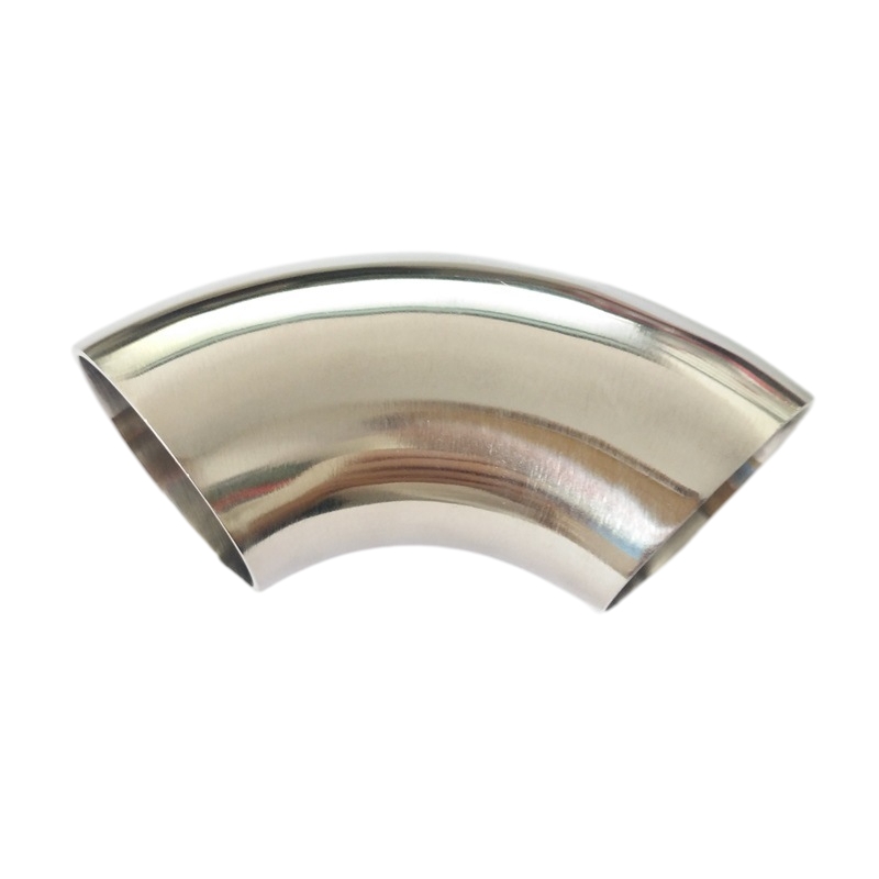 Rustfrit stål røv svejset børstet 90 ° kort radius (SR) rørbøjninger