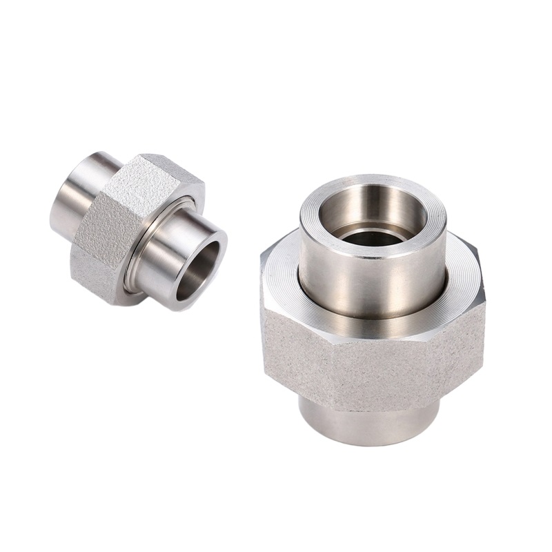 Lavtryk rustfrit stålforening med NPT -gevindrørfittings