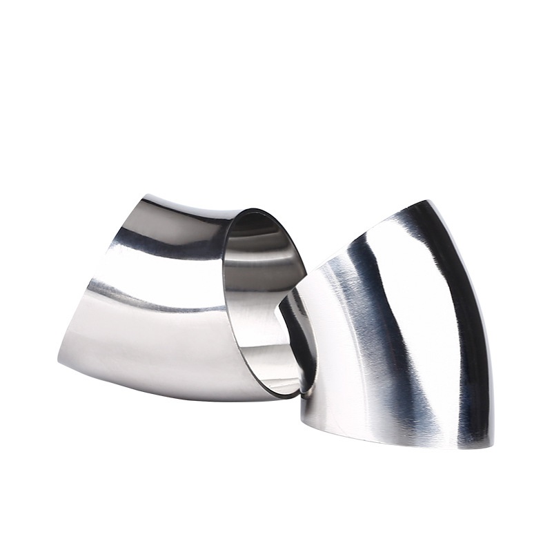 Tynd væg røv svejsning rustfrit stål 45 ° kort radiusrør bøjninger