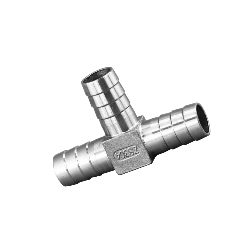 Rustfrit stål pigtrør tee tube fittings tre-vejs slangeforbindelse